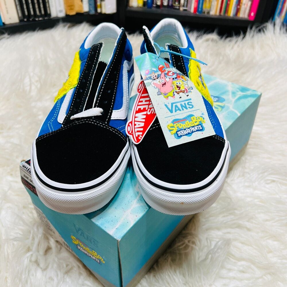 Vans X Spongebob Squarepants Old Skool Sneakers Nickelodeon VN0A38G19XD - Picture 3 of 7